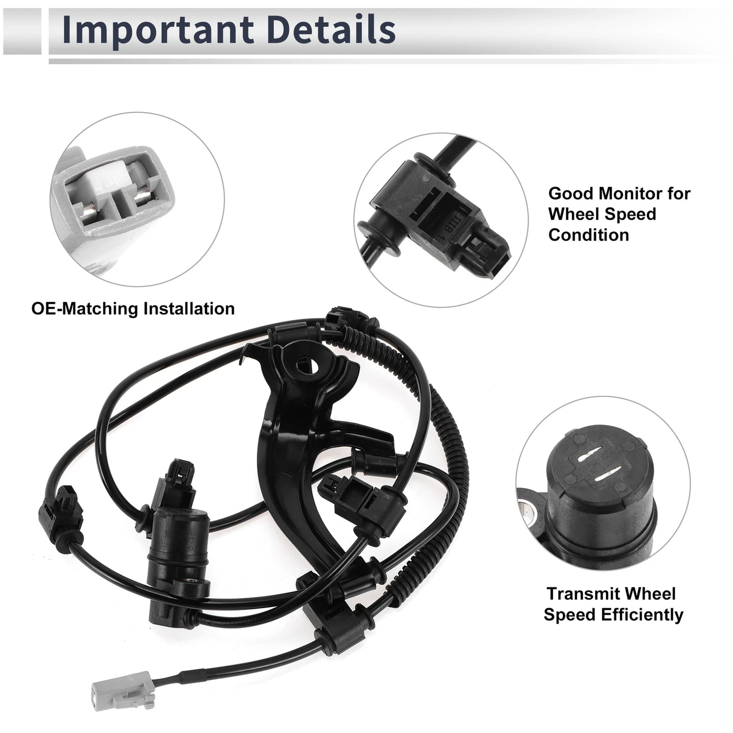 ABS Wheel Speed Sensor for Toyota Land Cruiser (1998-2007) 1 x Rear Left