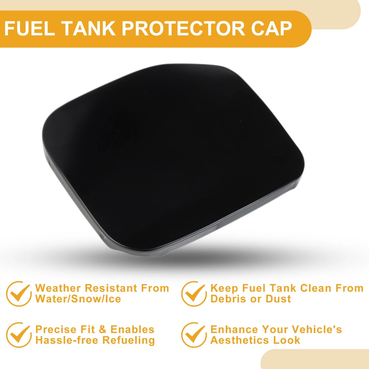 Fuel Tank Door Cap for Toyota 4Runner (2003-2009) Black Filler Flap Cover