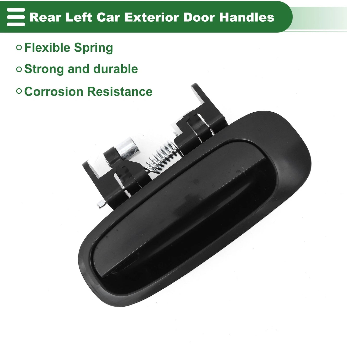 Rear Left Door Handle for Toyota Corolla (1998-2002) Black