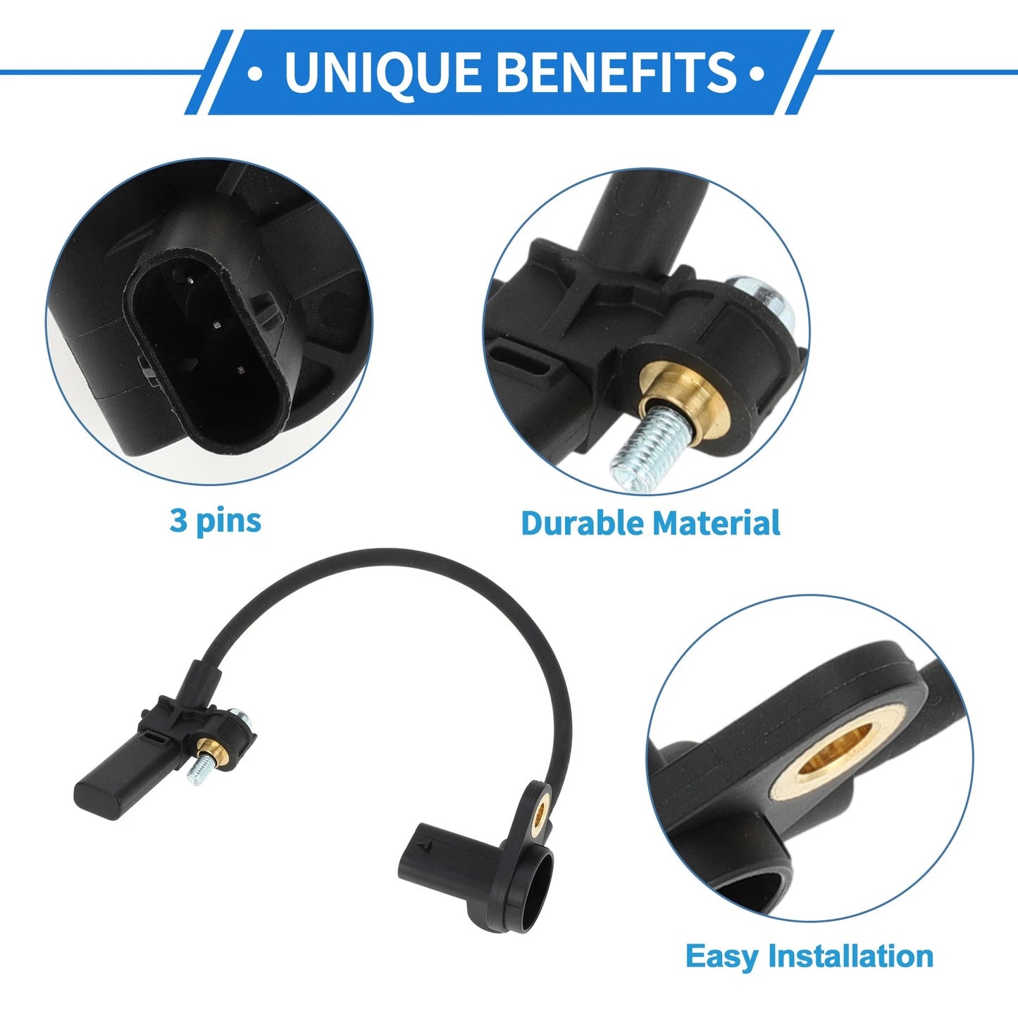 Crankshaft Position Sensor for BMW 320i F30 2.0L (2013-2018) 1 x Black