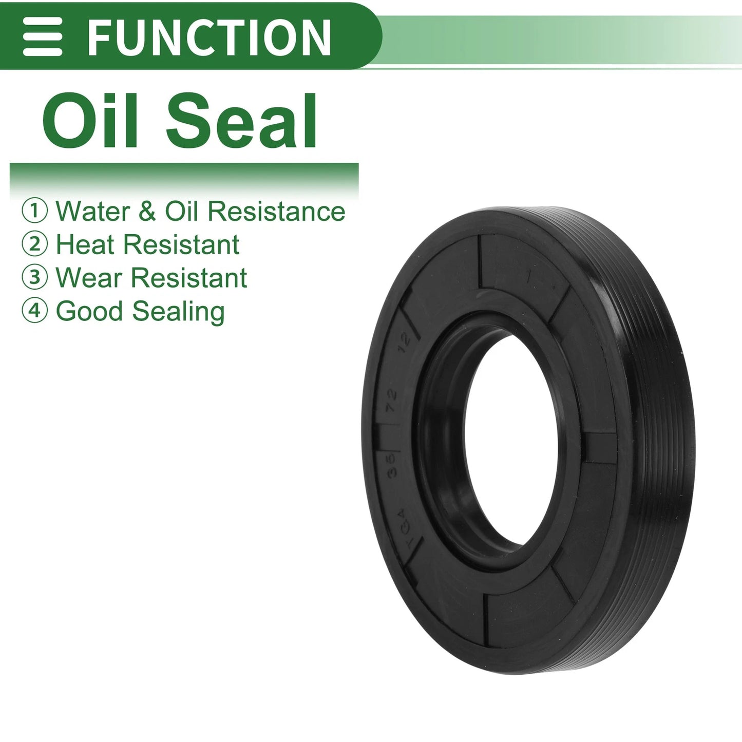 Oil Seal 35x72x12mm Seal Ring Rotary Shaft Seal NBR Rubber for Vehicle