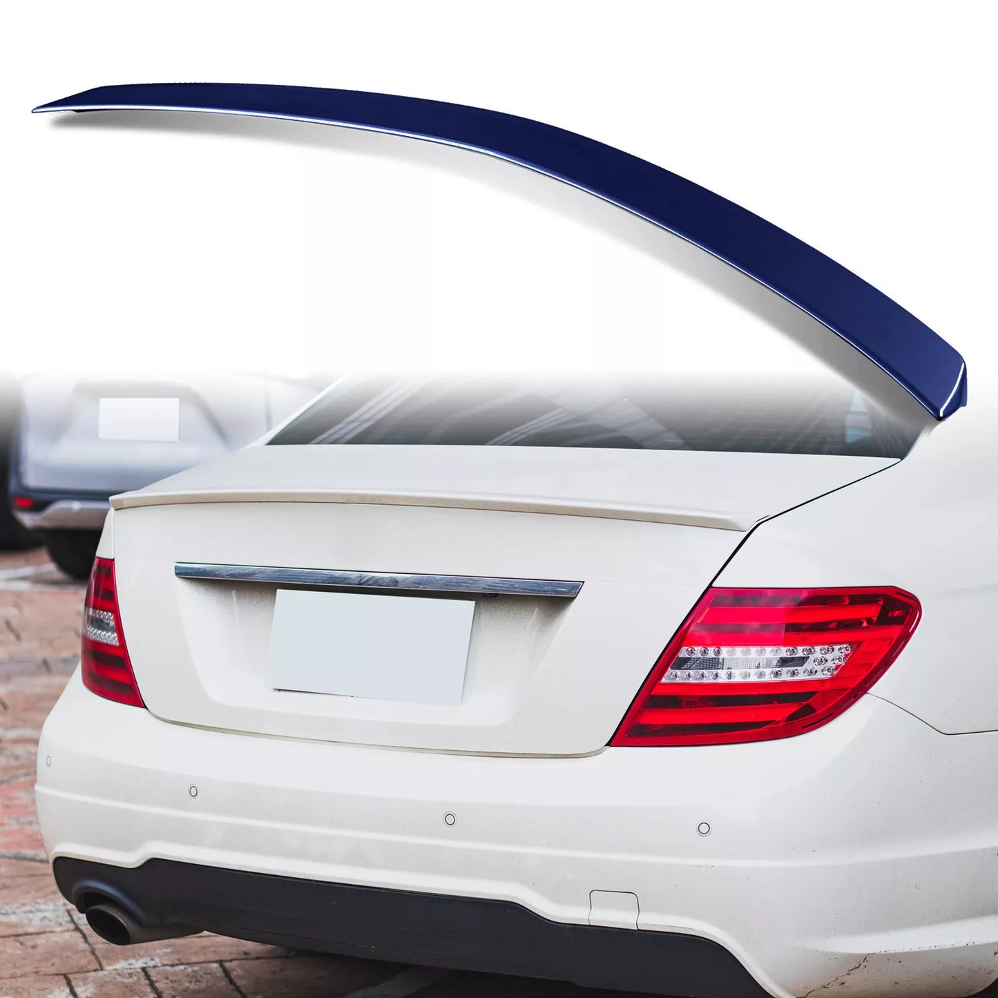 Rear Boot Spoiler for Mercedes Benz W204 Sedan (2007-2014)