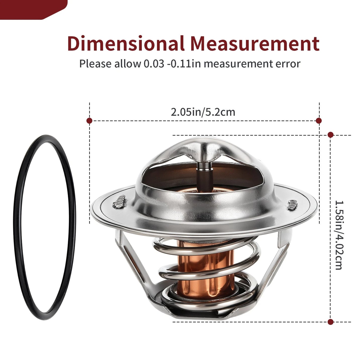 Thermostat & O-Ring 53.5x2.6 for Kawasaki Z750S/ZR800 Z800 ABS (2005–2016)
