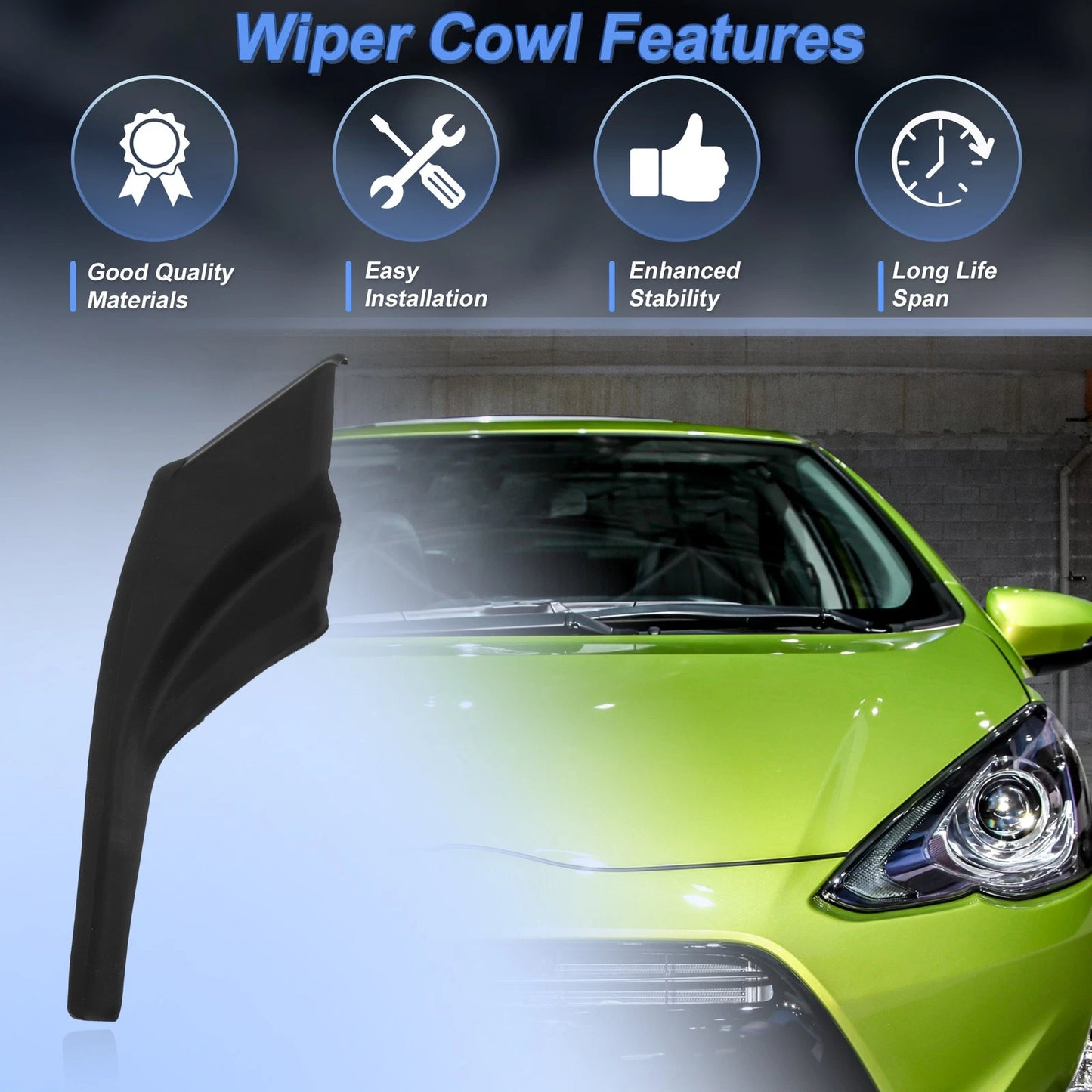 Windshield Cowl 1 pair for Toyota Prius C (2012–2018)
