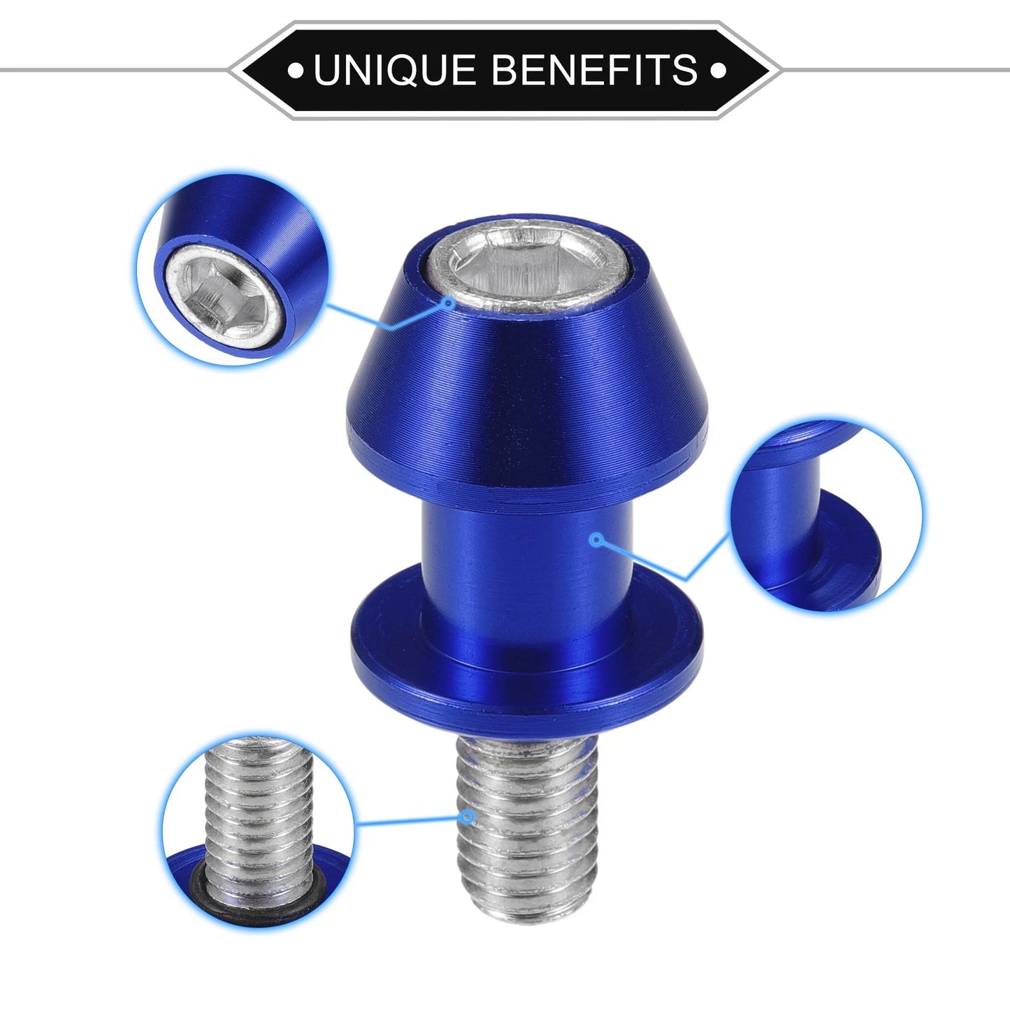 Pair Swingarm Spools 10mm CNC for Motorbike