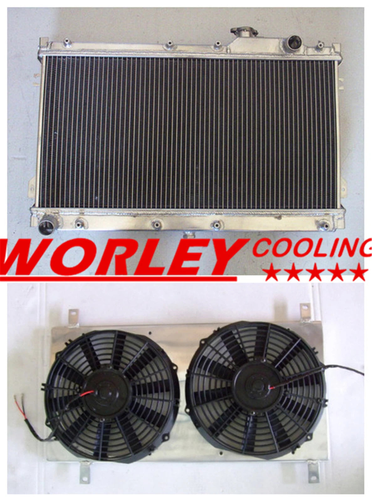 2ROW Aluminum Radiator & Shroud & Fan for Mazda Miata MX-5 (1990-1997)