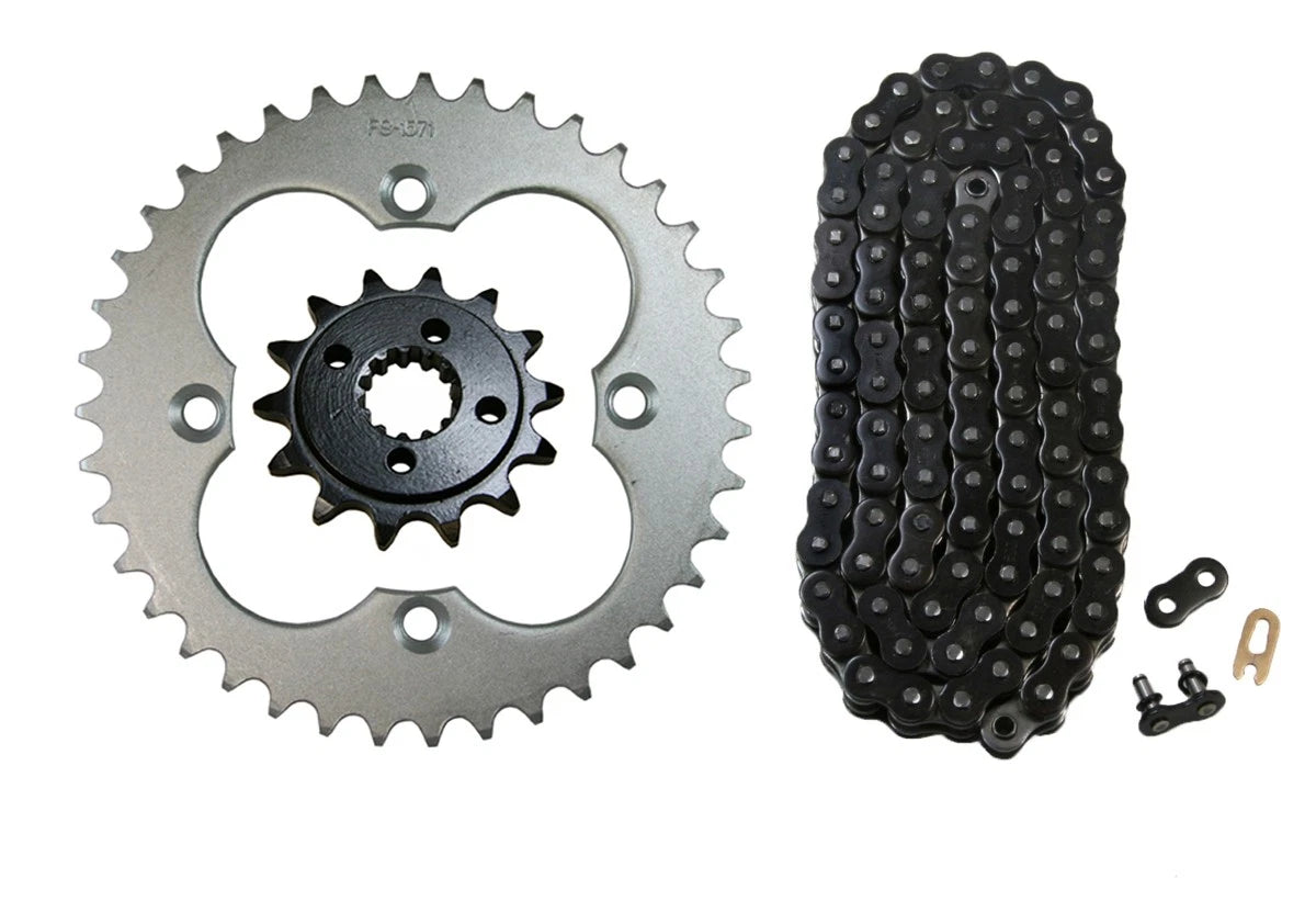 Black 520x94 Chain & 14/39 Sprockets for Honda TRX400EX, TRX400X (2005–2014)