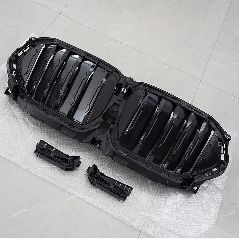 Gloss Black Front Radiator Grille Active Air Shutter for BMW X6 G06 (2020-2023)