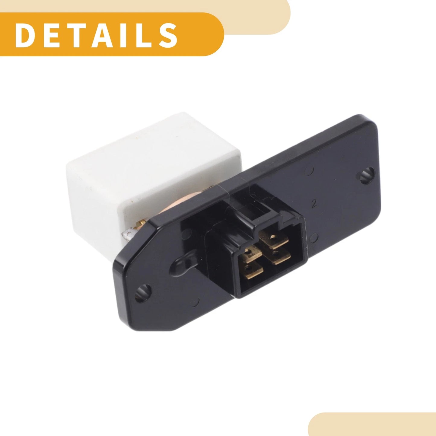 Blower Motor Resistor for HVAC - No.RU267 - Plastic Metal (Fits Various Models)