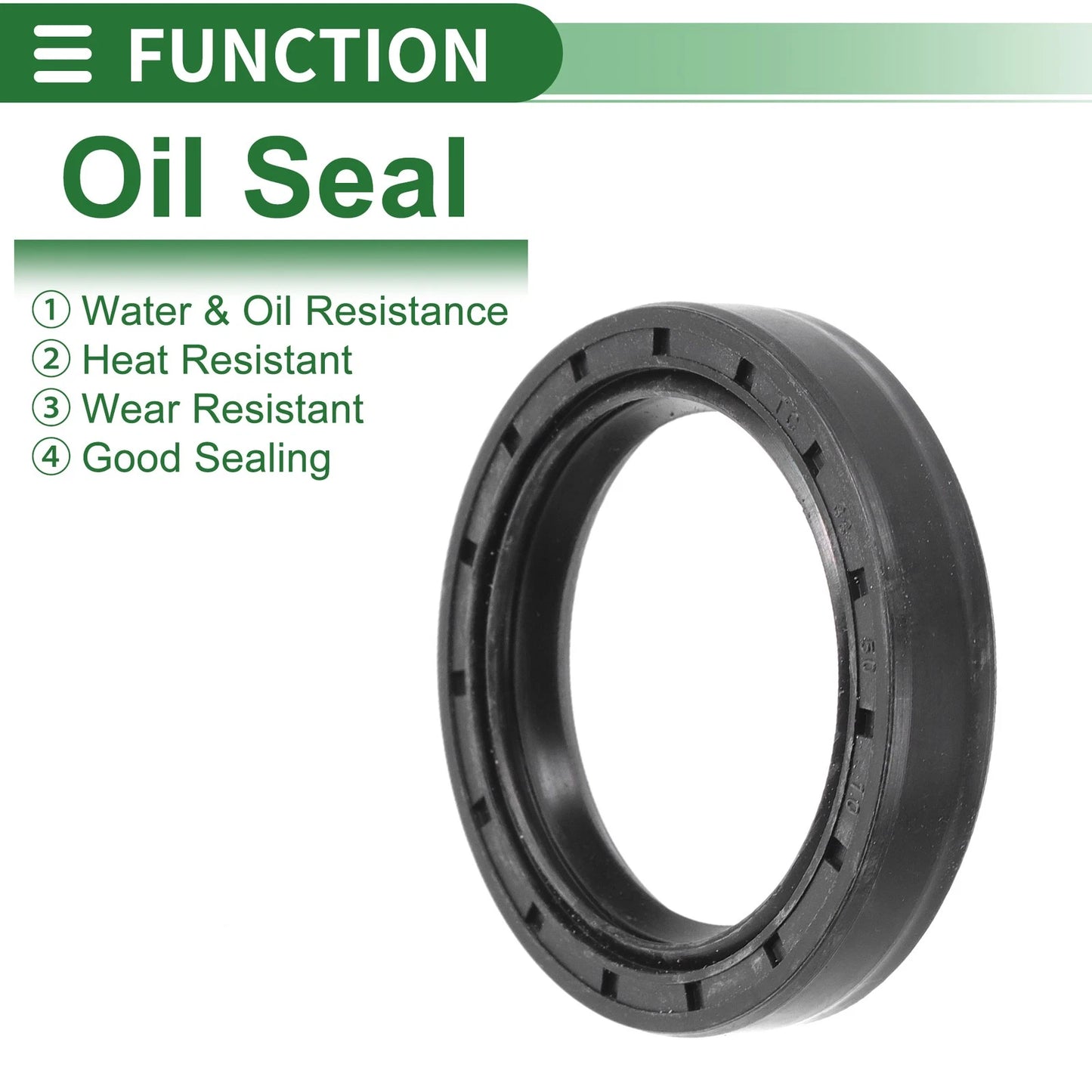 Oil Seal / 38x50x10mm 5 Pcs / NBR Rubber Shaft Seal for Make Model