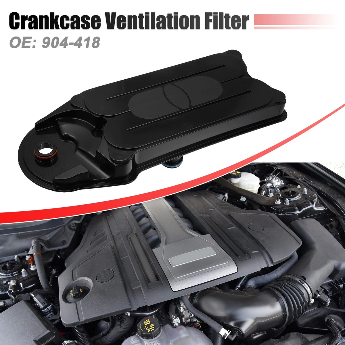 Crankcase Ventilation Breather Filter for Ford F650 F750 (2000-2023)