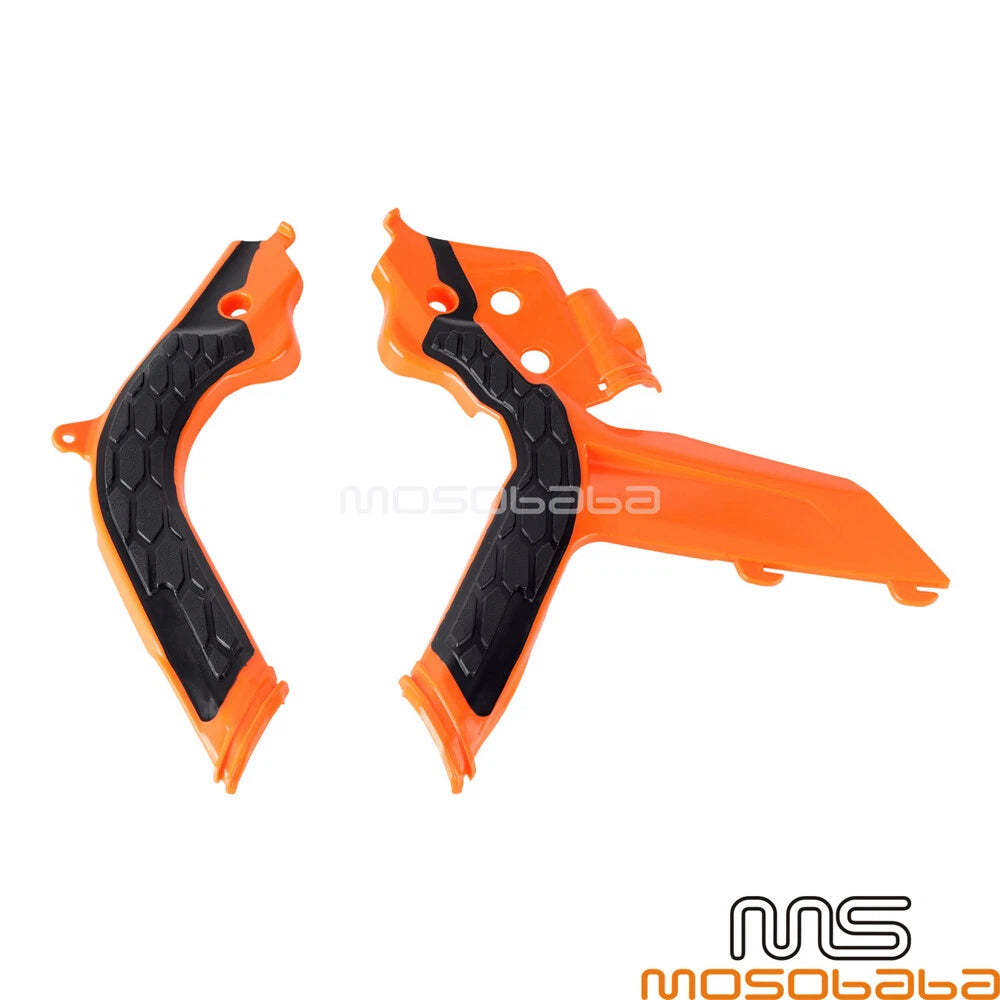 Dirt Bike Frame Guards Protector Orange for KTM EXC-F 250 350 450 500 (2020-2023)