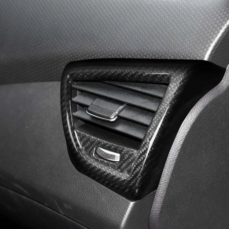 Real Carbon Fiber Dashboard Side Air Vent Cover Trim for Hyundai Veloster 11-17