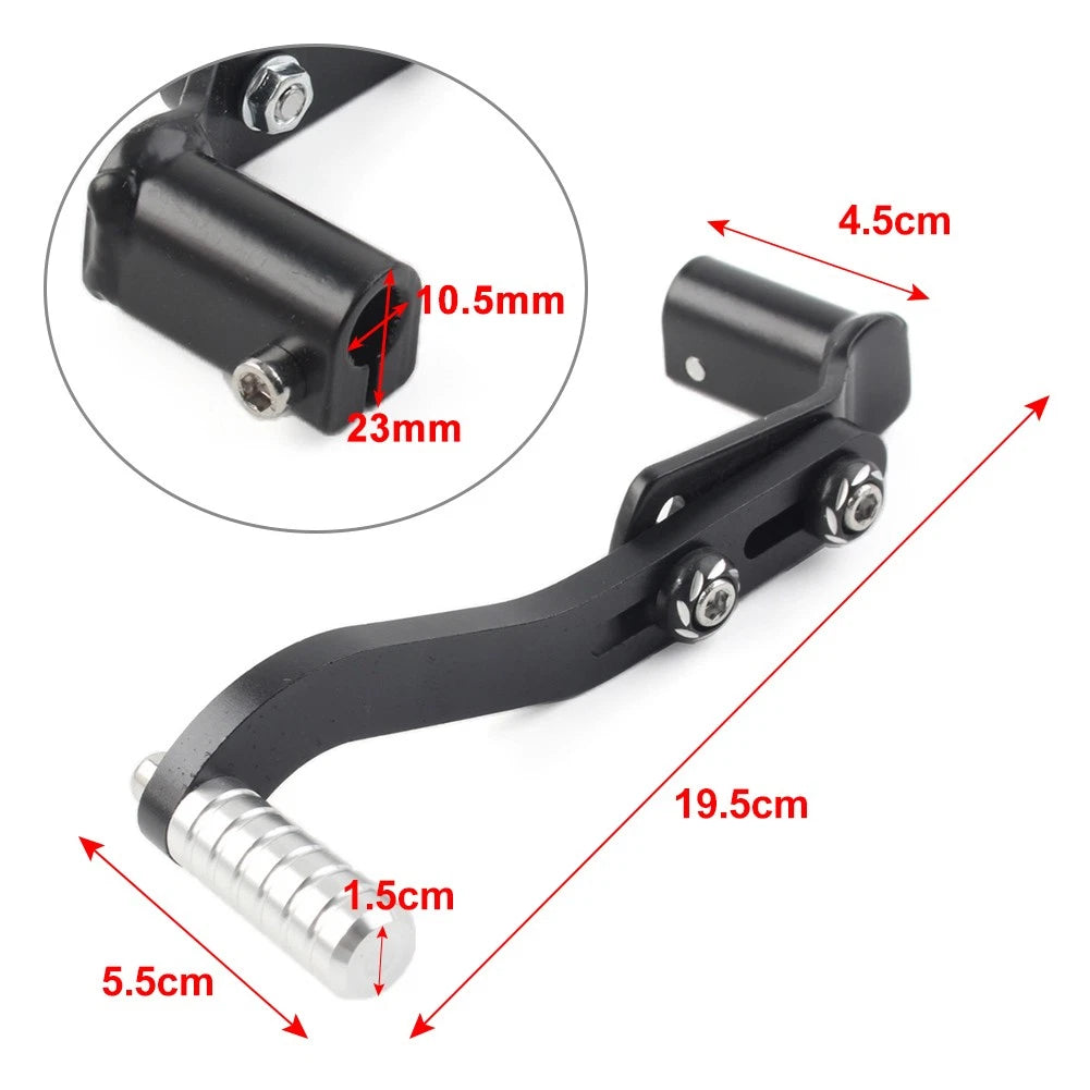 CNC Gear Shift Lever Pedal for Universal Car - Red Aluminum