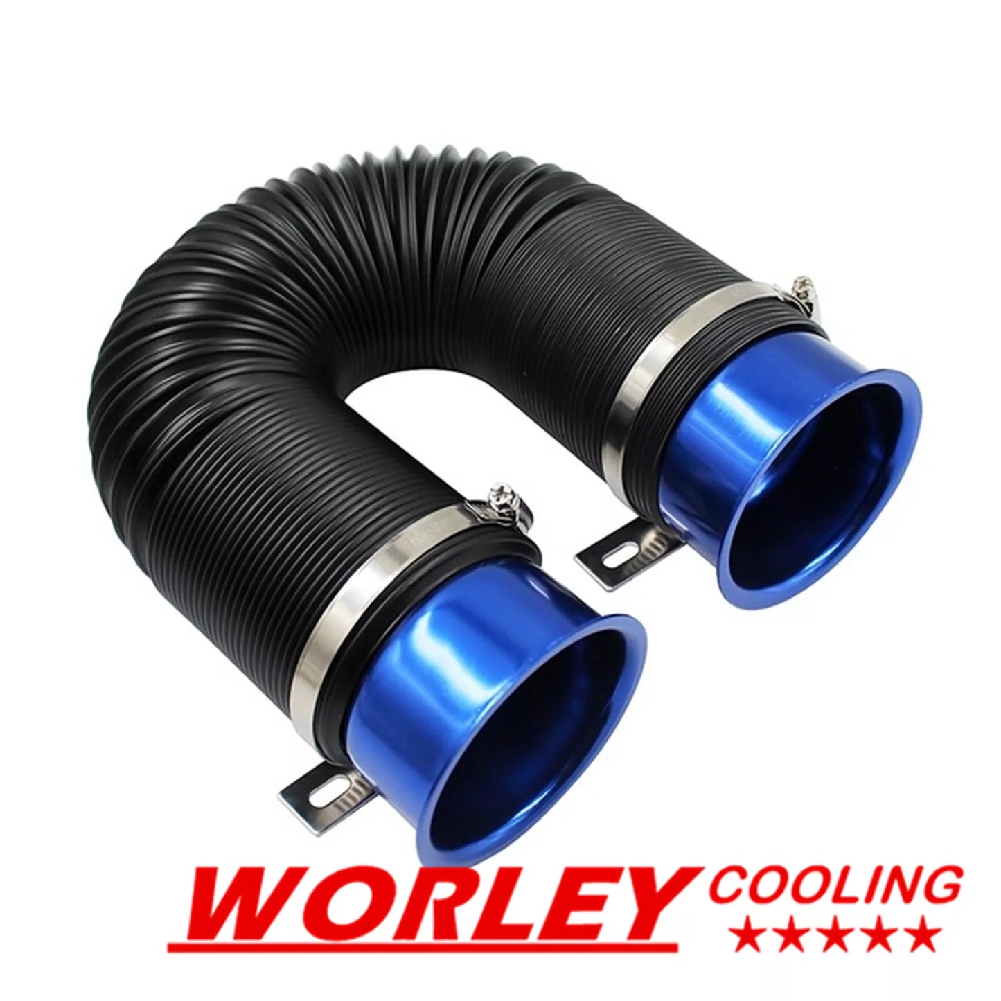 3" Flexible Short Ram Cold Air Intake Turbo Tube Pipe Hose Duct for NJ