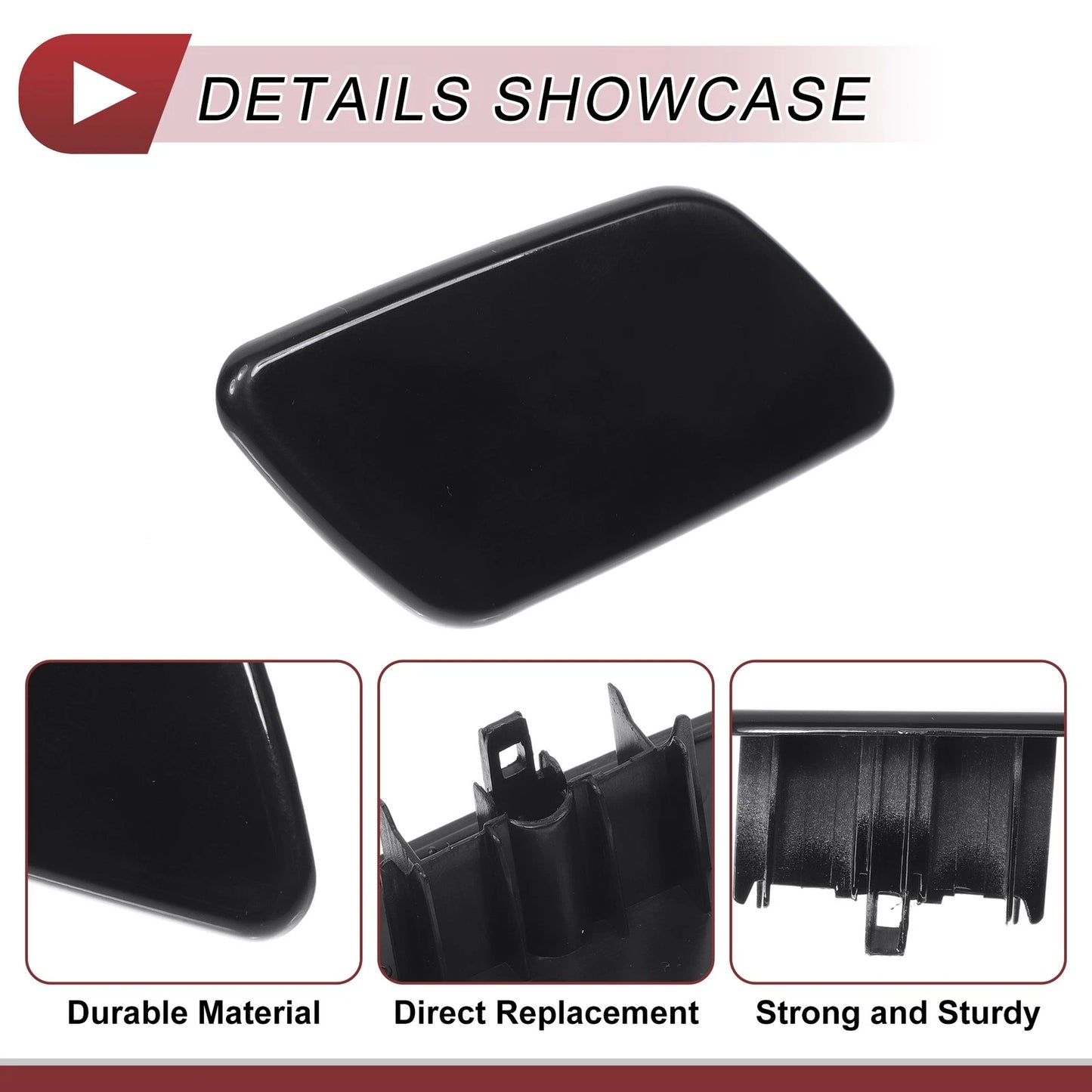Front Right Washer Nozzle Cover for Subaru Forester (2018-2021) Black