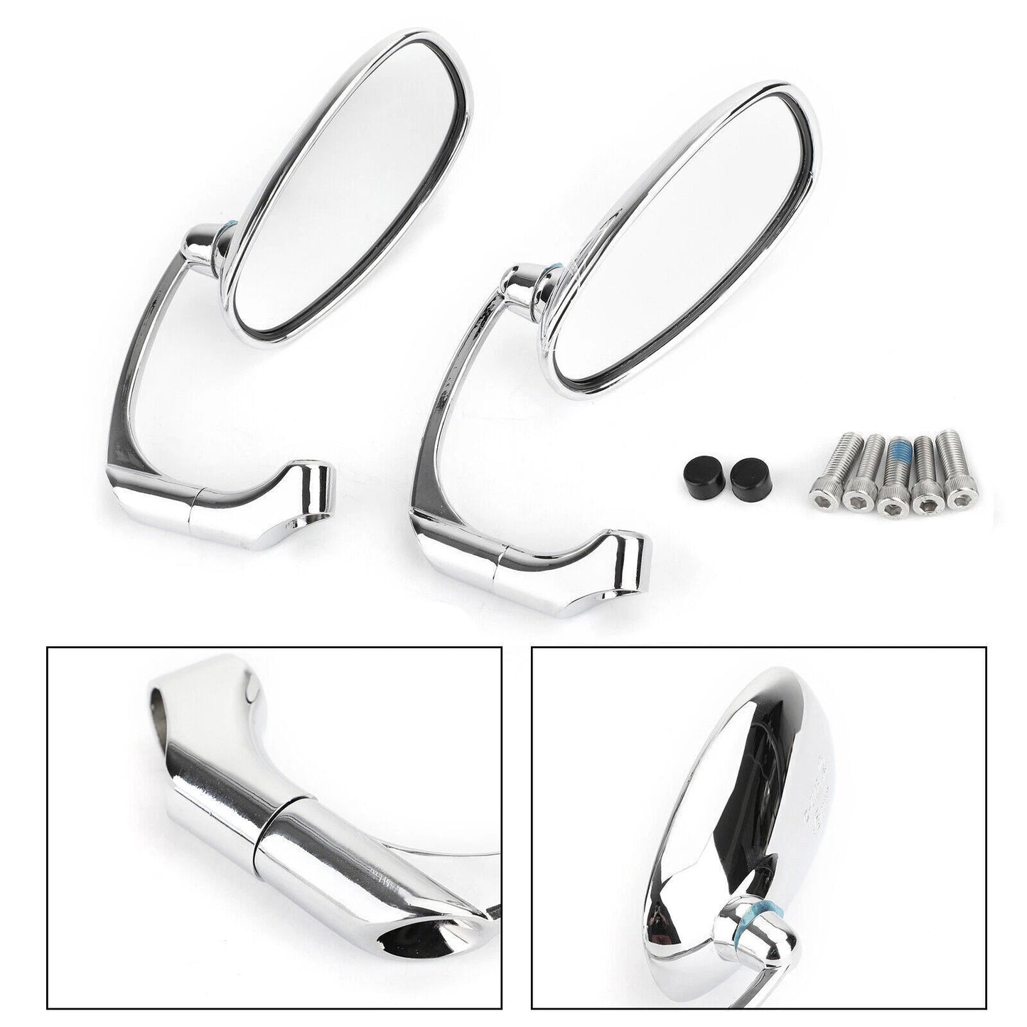 Custom Chrome Mirrors for Motorcycle M8/M10 (F2) (2017-2023)