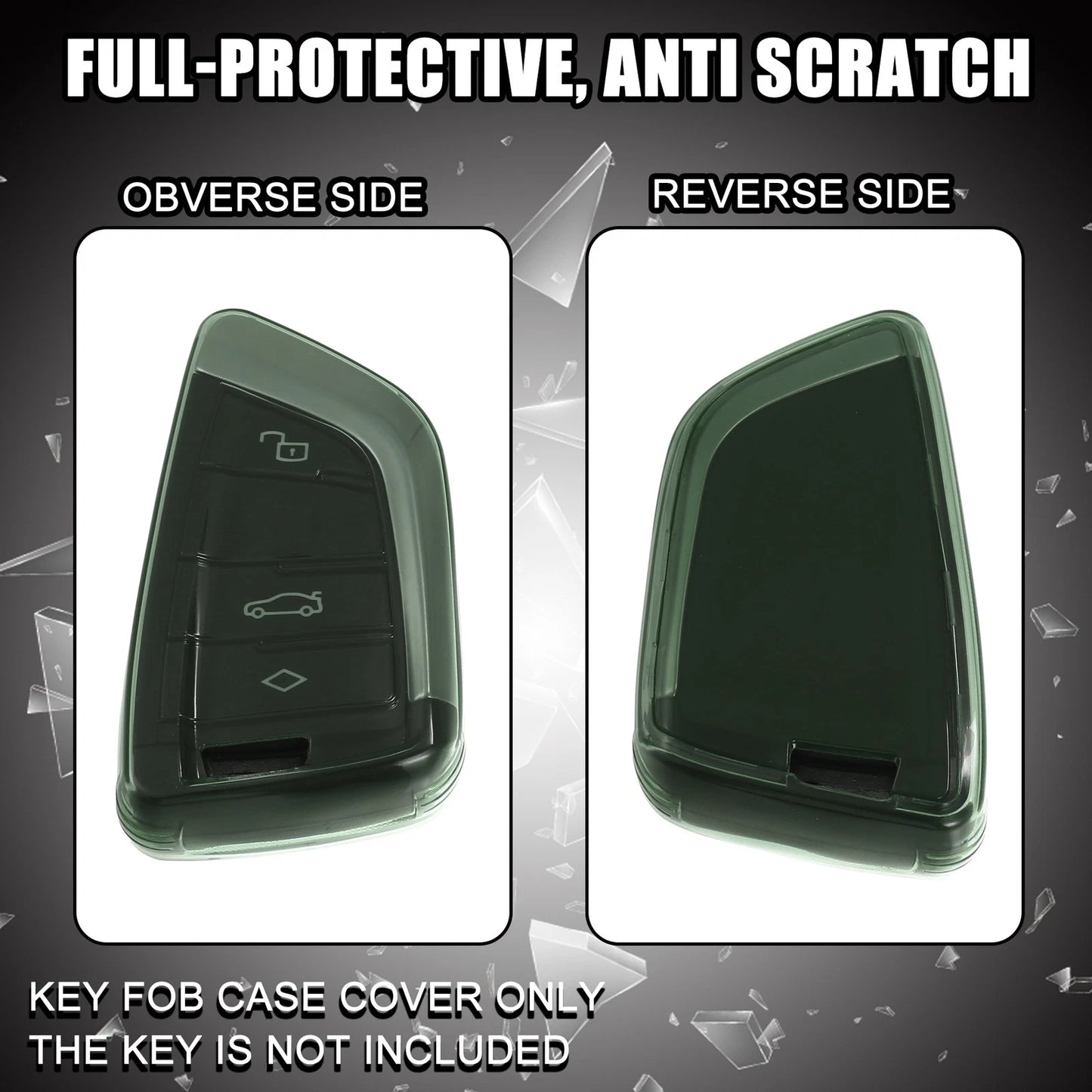 Key Fob Remote Control Cover TPU for BMW 1 2 3 5 6 Series (2011-2023)