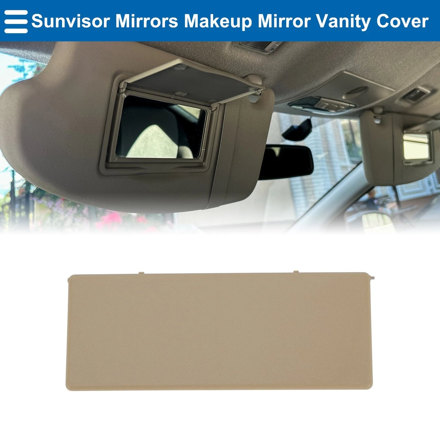 Sun Visor Mirror Cover Yellow for Buick Envision (2014–2021)