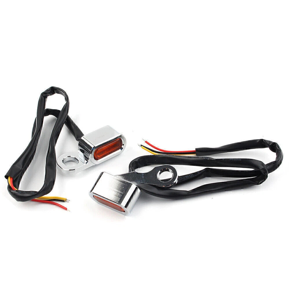 Chrome Front Turn Signal Lights for Harley Dyna (1996-2017)