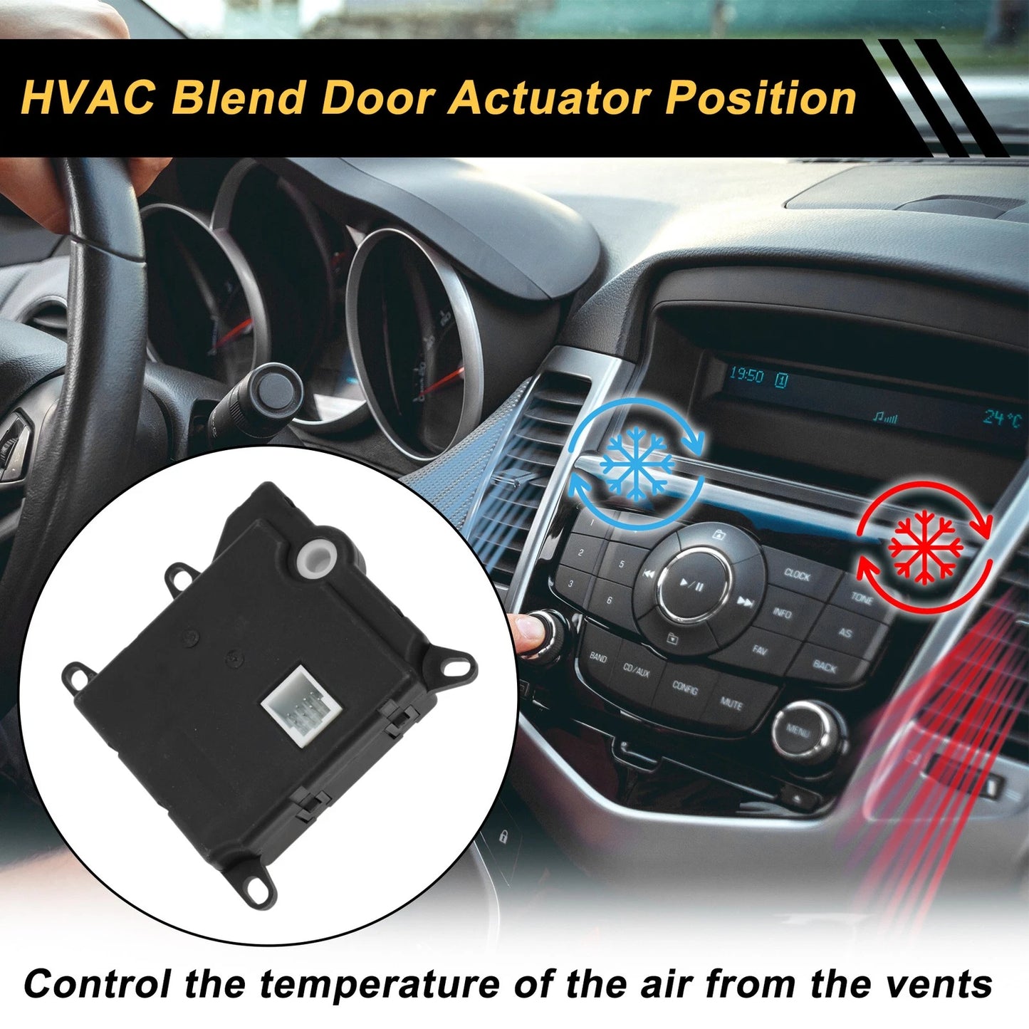 HVAC Heater Blend Door Actuator for Ford E-450 (2006-2015)