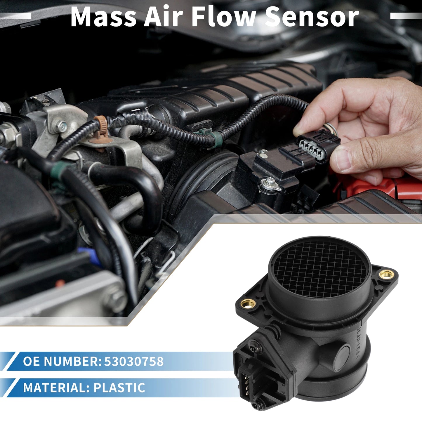MAF Mass Air Flow Sensor Assembly for Jeep Dodge Chrysler (2005-2010)