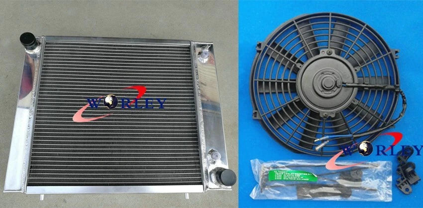 Aluminum Radiator + Fan for Land Rover Defender, Discovery, Range Rover (1989-1994)
