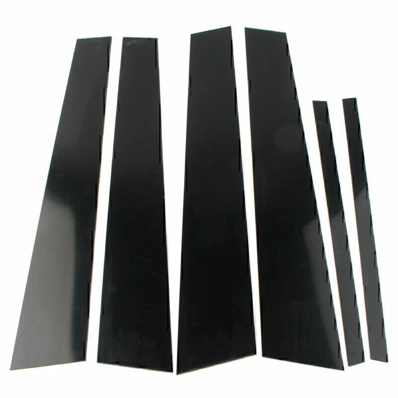 6 Pcs Car Door Trim Cover Kit Black Pillar Posts for Honda Accord (2008-2012)
