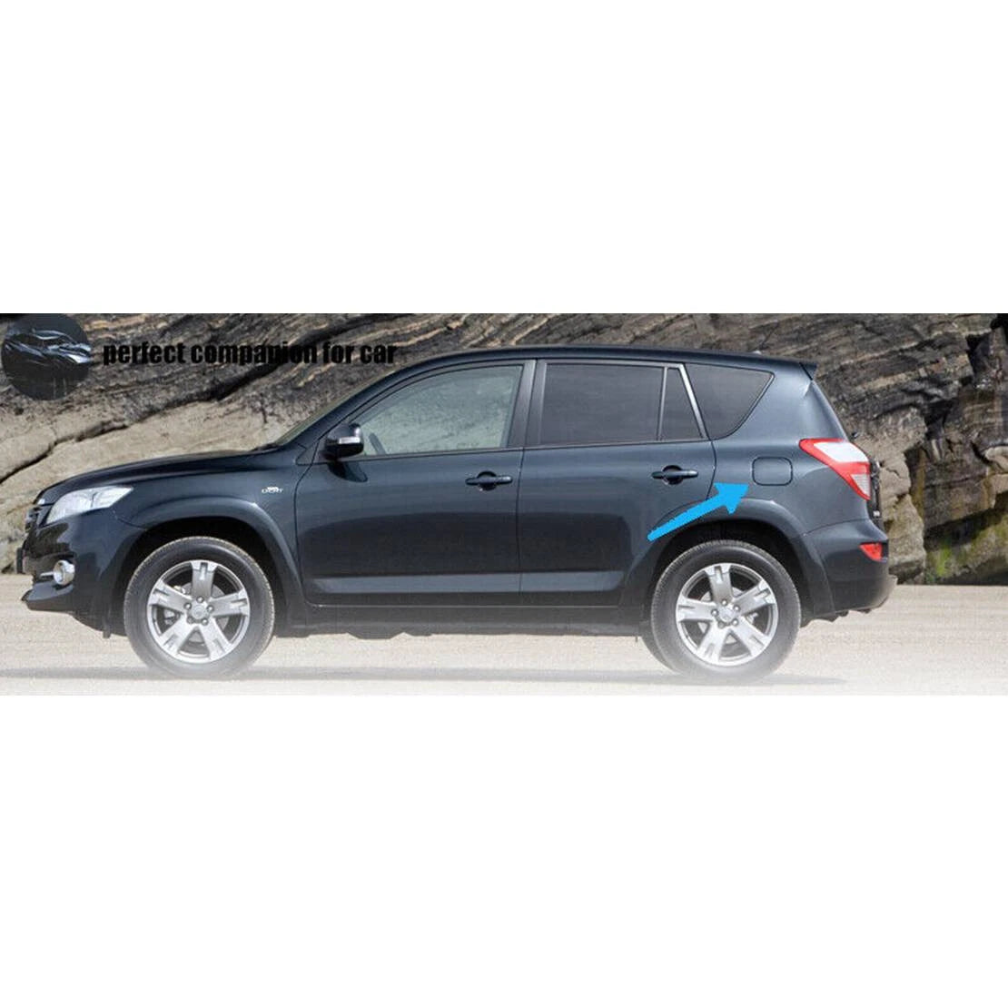 Fuel Door Gas Filler Lid Cover for Toyota RAV4 (2006-2012)