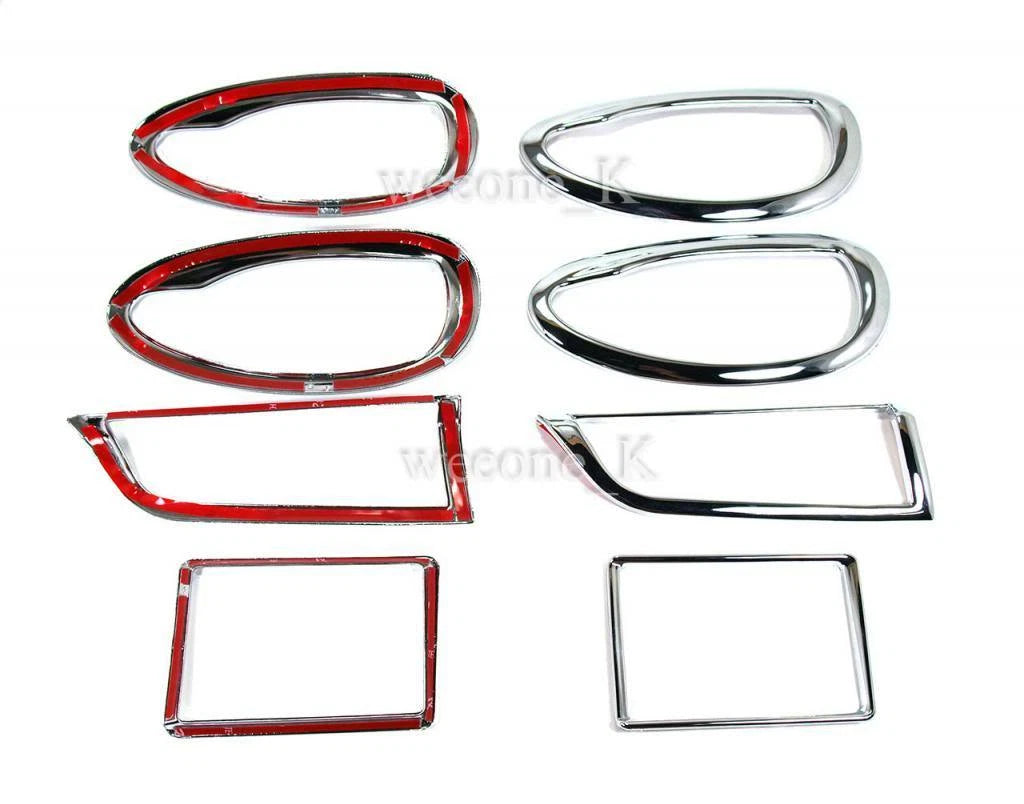 Chrome Air Vent & Door Handle Trim for Toyota Yaris Vios Sedan (2013-2016)
