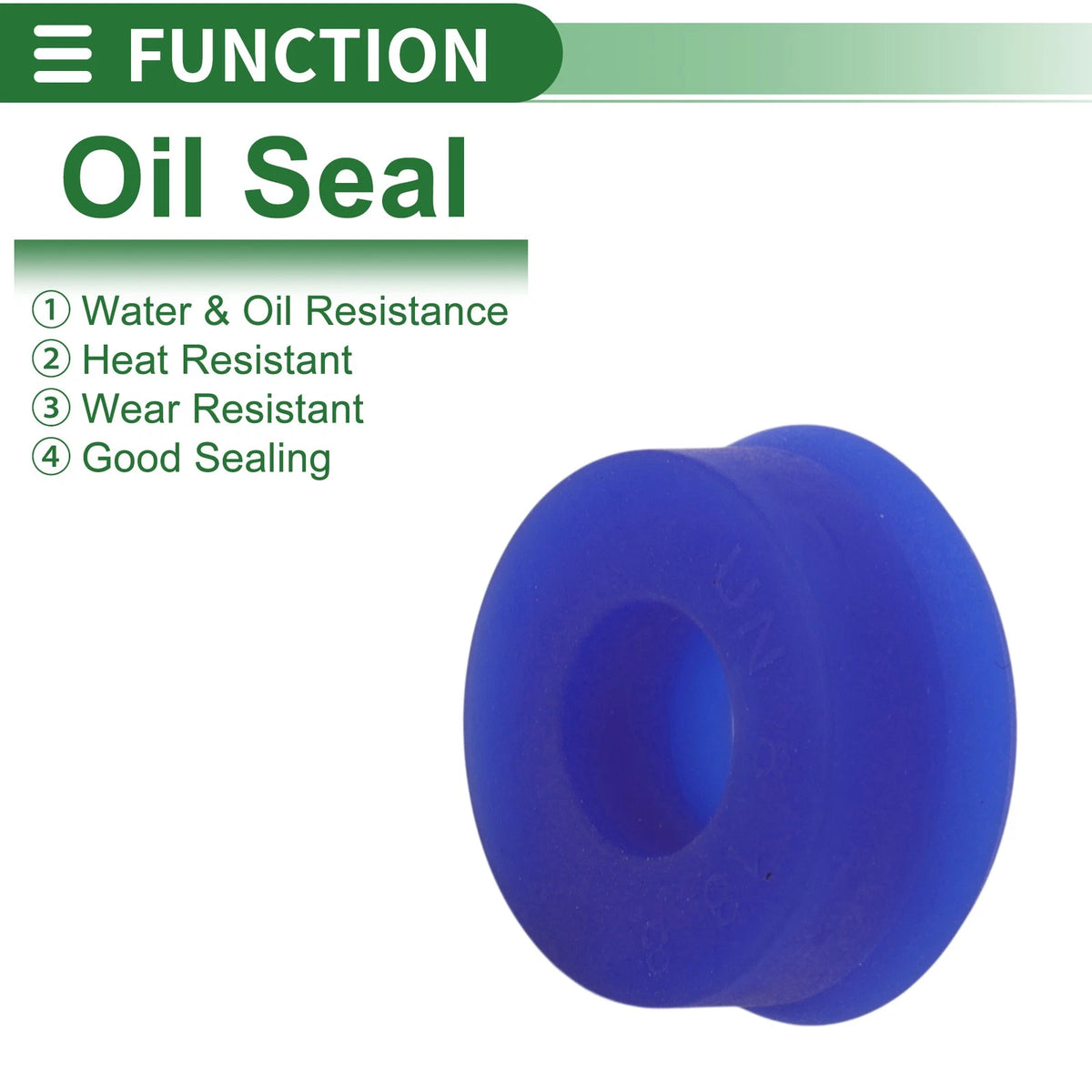 Oil Seal 8x18x8mm TPU High Pressure Blue 10 Pcs