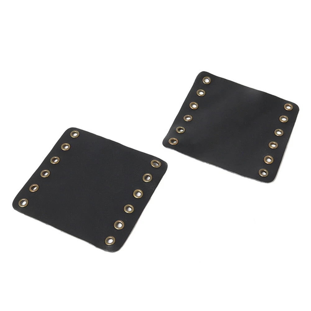 Leather Hand Grips Covers for Harley Cafe Racer (Fits Various Models)