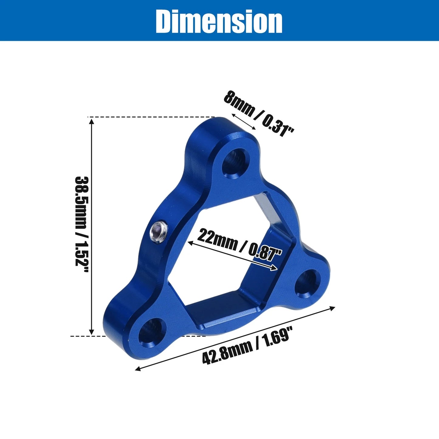 2 x 22mm Fork Preload Adjusters Aluminum Blue for Motorcycle