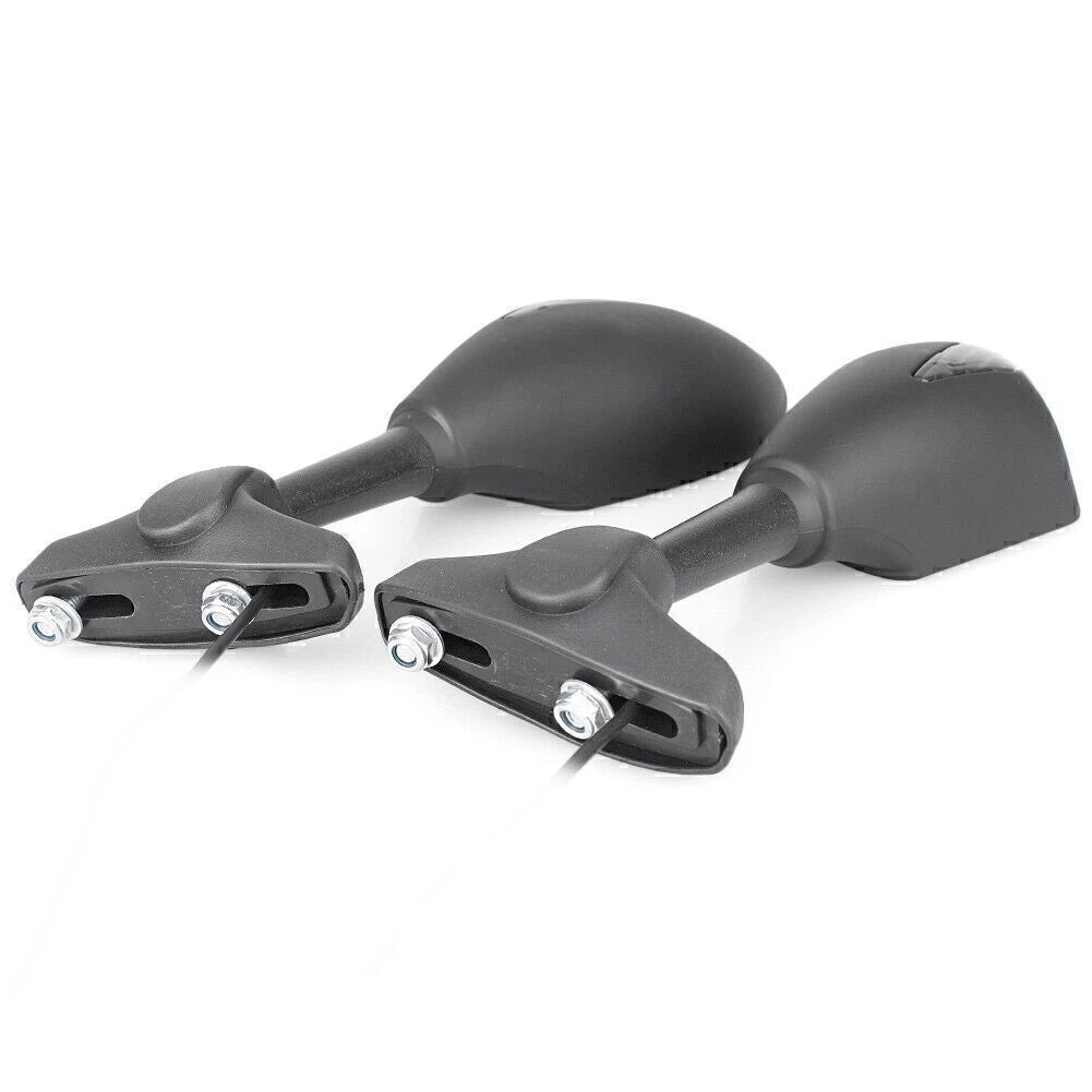 2 x Rearview Mirrors with Turn Signal Lights for Ducati Honda