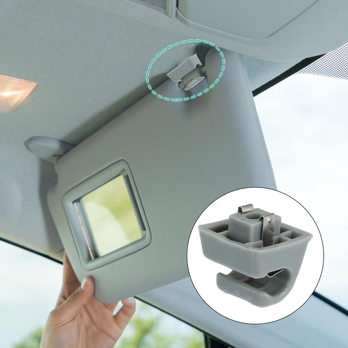 Car Sun Visor Hook Clip for Mercedes Benz W123 W124 - 2 Pcs