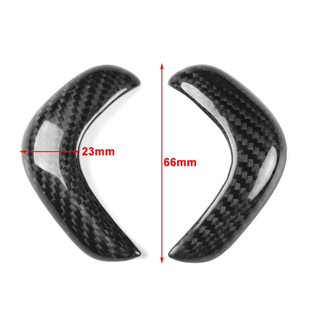 Carbon Fiber Console Gear Shift Knob Covers for Nissan GTR R35 (2017-22)