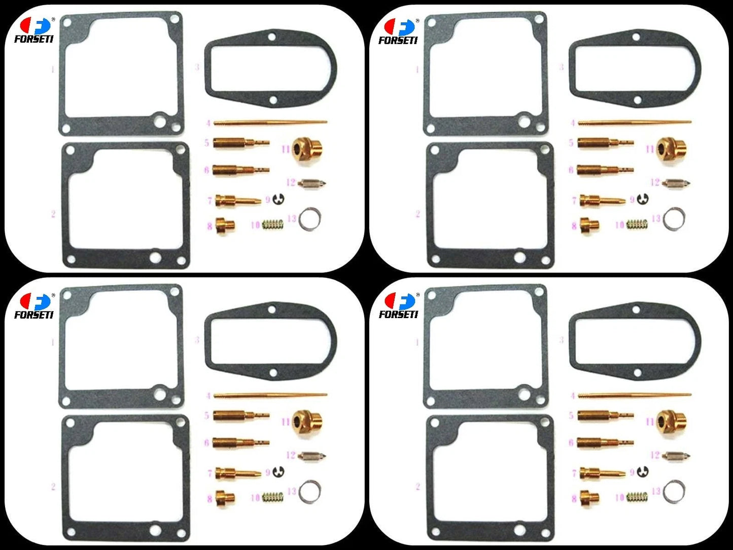 Kawasaki KZ900 Carburetor Repair Kit (1973-1975) - 4 x Rebuild Kits