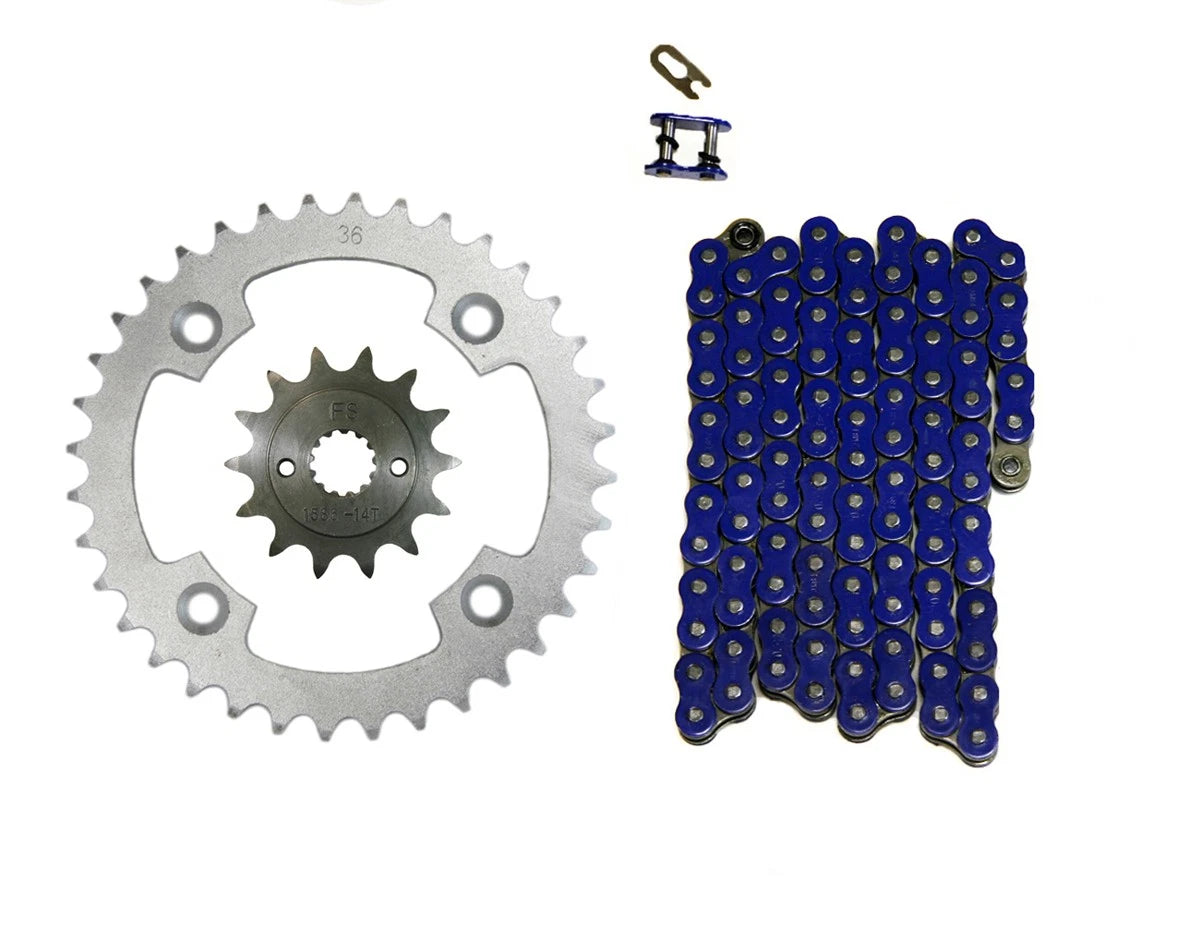 Drive Chain & Sprockets / 520x96 for Blue Suzuki LT-R450 Quadracer (2005–2009)