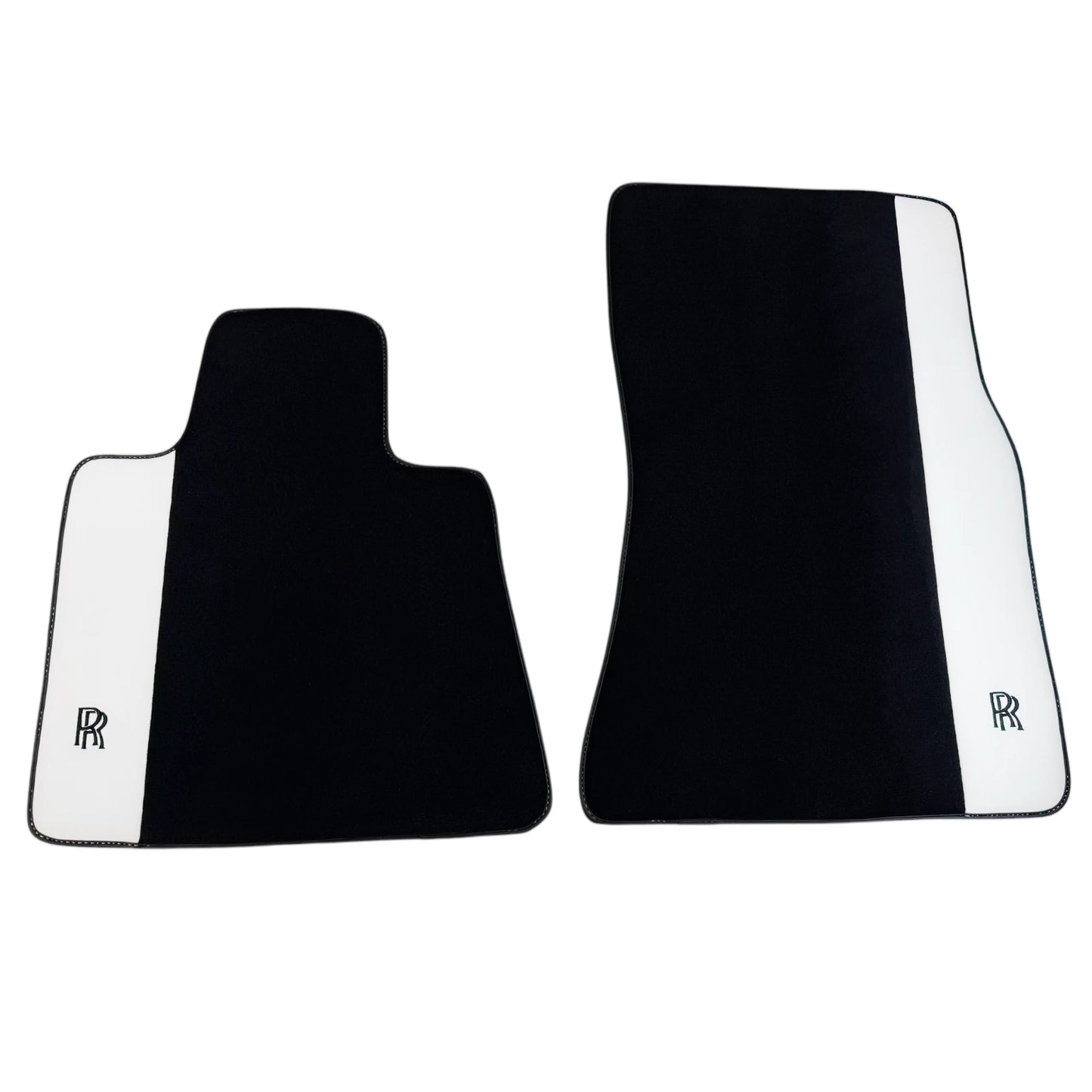 AutoWin Floor Mats for Rolls Royce Shadow (1965-1977) - White Leather