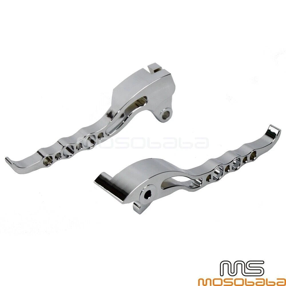 CNC Aluminum Brake Clutch Levers Chrome for Suzuki Boulevard M109R (2006-2017)