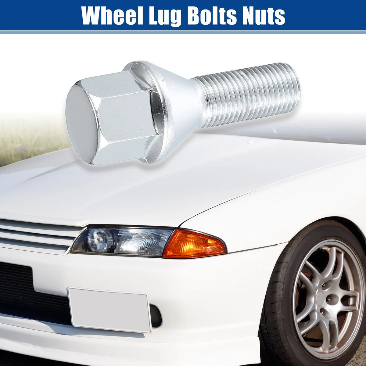 20 x M12x1.25 Wheel Lug Bolts Nuts for Jeep Compass (2018)
