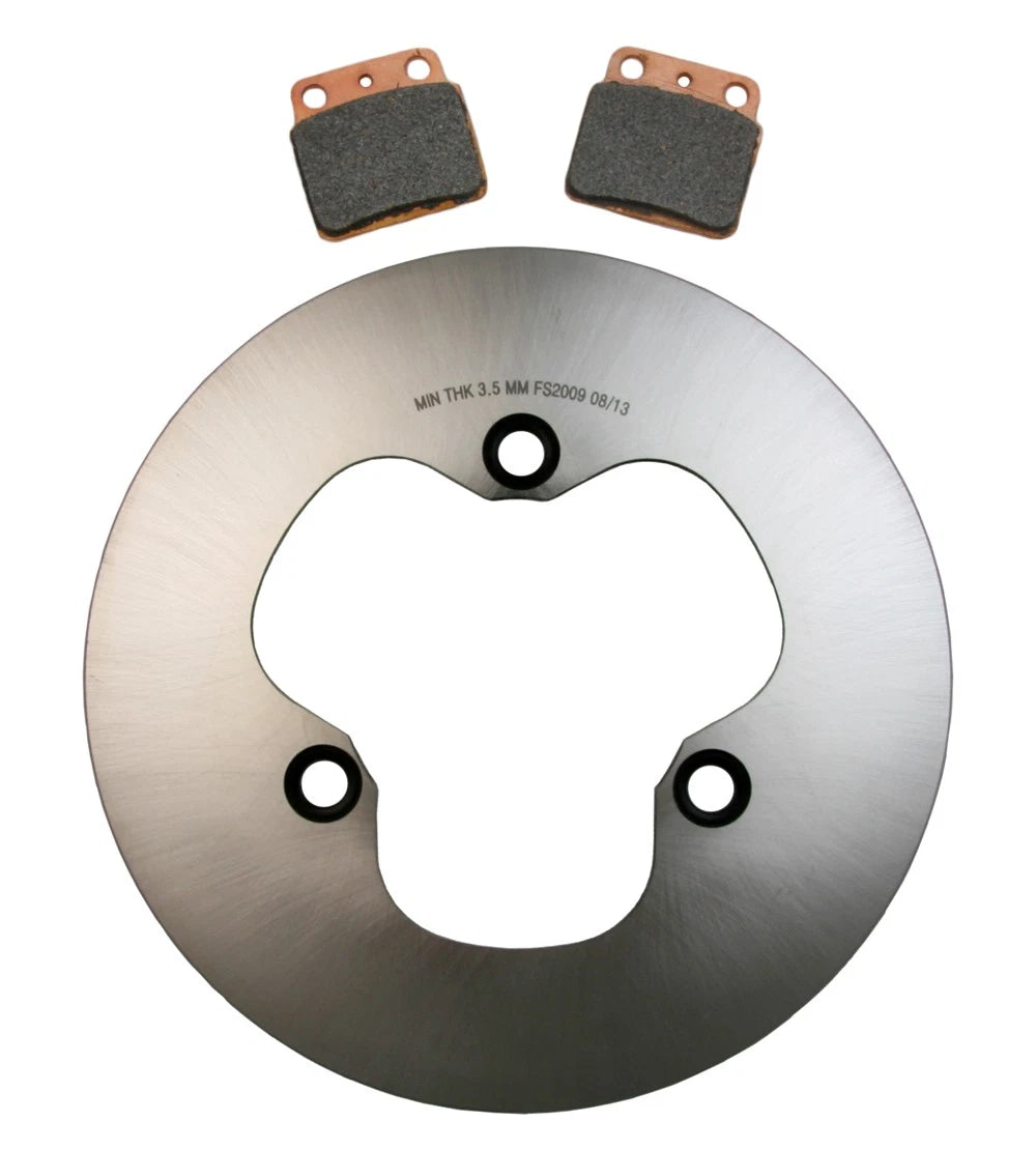 Rear Disc Brake Rotor & Semi-Metallic Pads for Suzuki LT-R450 Quadracer