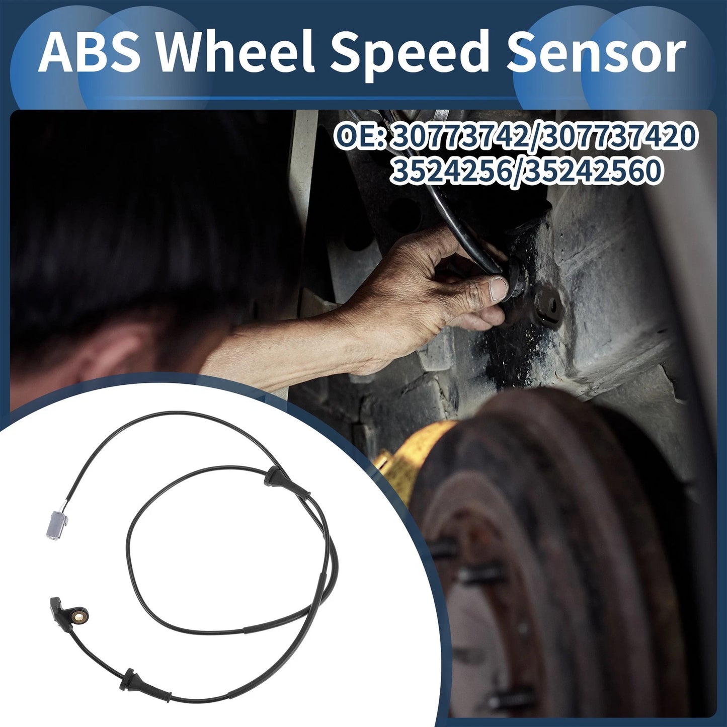 ABS Wheel Speed Sensor for Volvo S80 (2000-2006) Rear Left