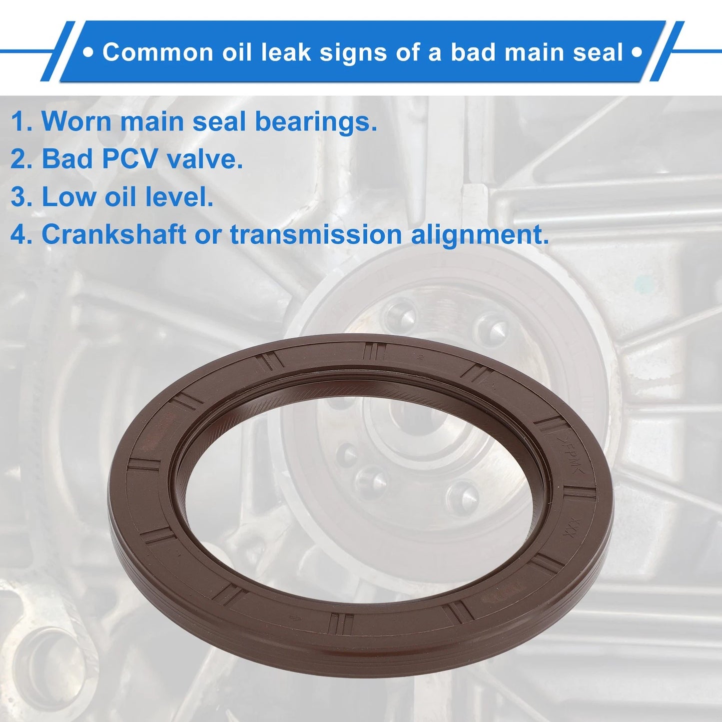 1 Pc Rear Crankshaft Oil Seal for Toyota Corolla Prius