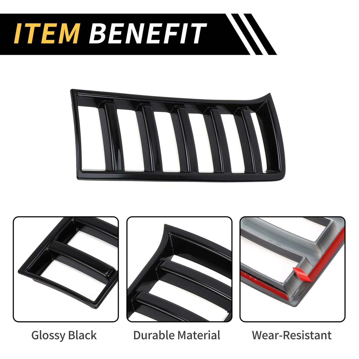 Front Headlights Grille Vent Cover Trim for Toyota Tundra (2022-2024)
