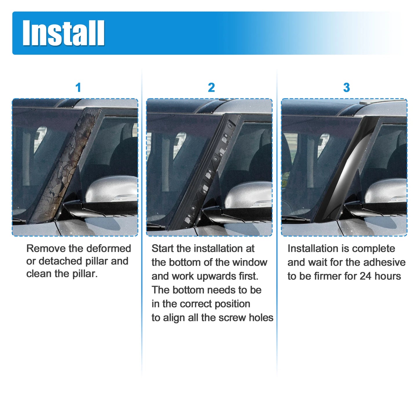 Windshield A-Pillar Trim Panel for Kia Soul (2010-2013) Left Right