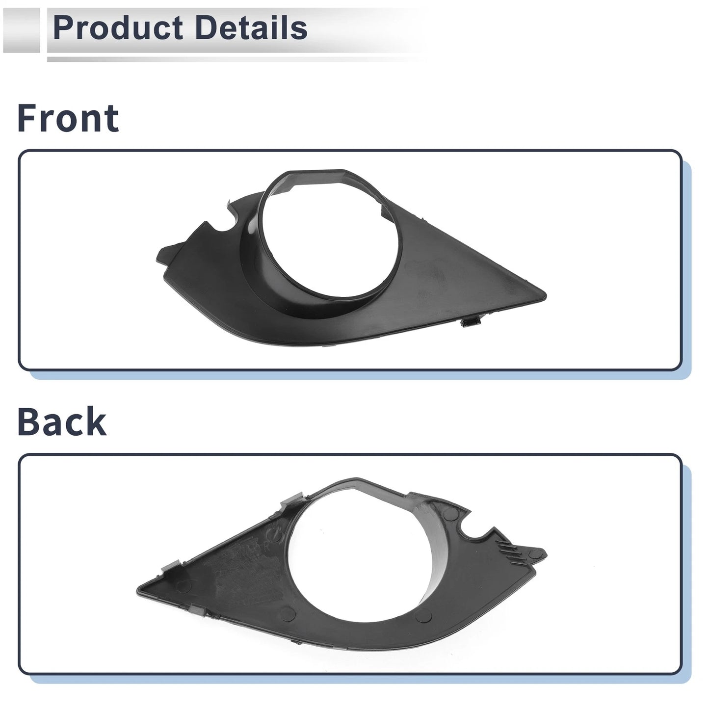 Right Front Fog Light Grill for BMW E60 E61 (2003-2009)