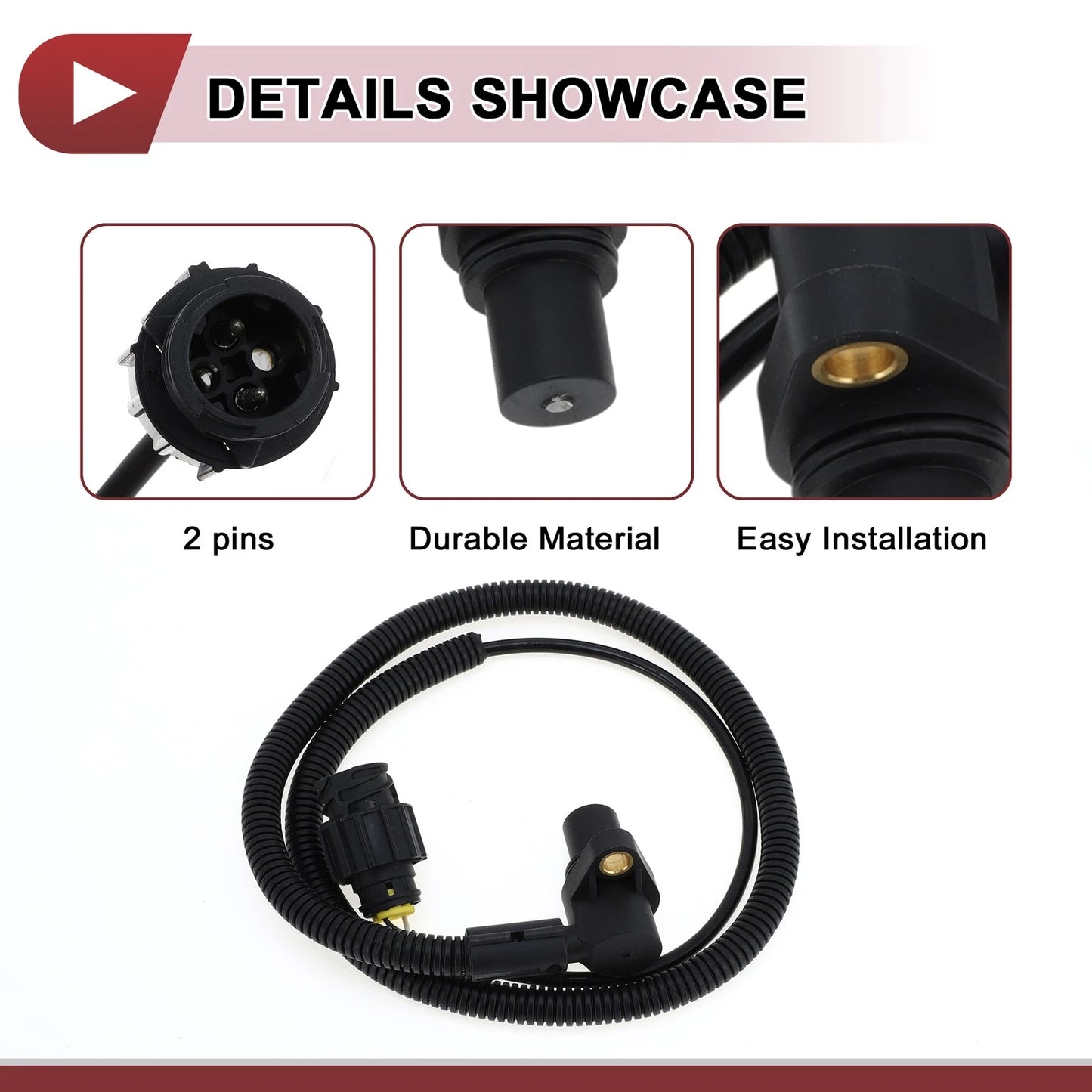 Crankshaft Position Sensor for VOLVO FH12 FM12 NH12 1 Pc Black