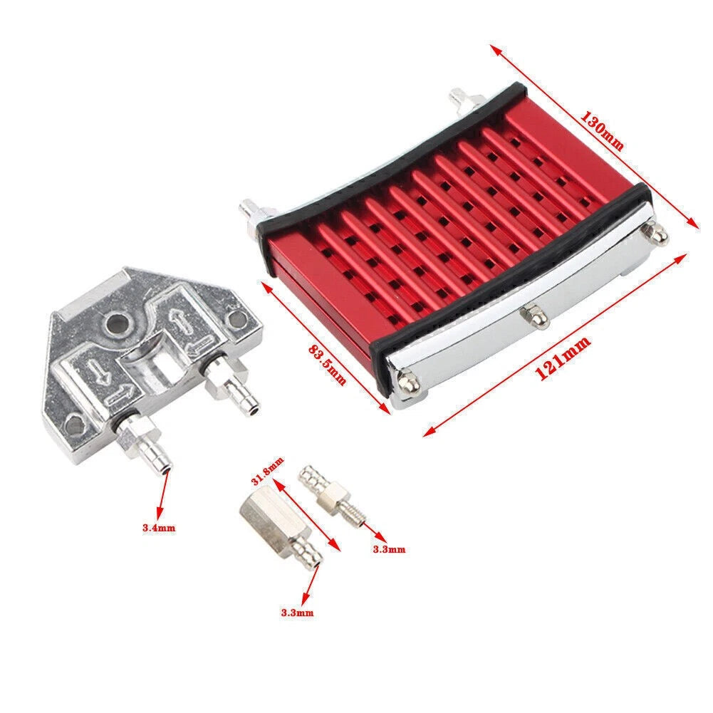 Red Oil Cooler for 125cc 140cc 150cc Dirt Pit Bike ATV Cooling Radiator