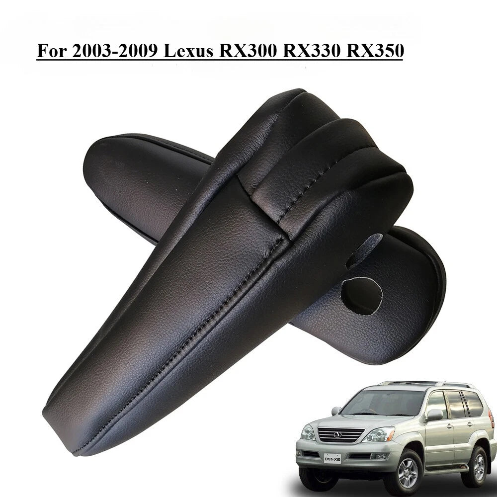 2 x Seat Side Armrest PU Leather Cover for Lexus RX300 RX330 RX350 (2003–2009)